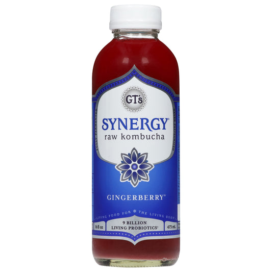 GT's Synergy Raw Gingerberry Kombucha 16 fl oz