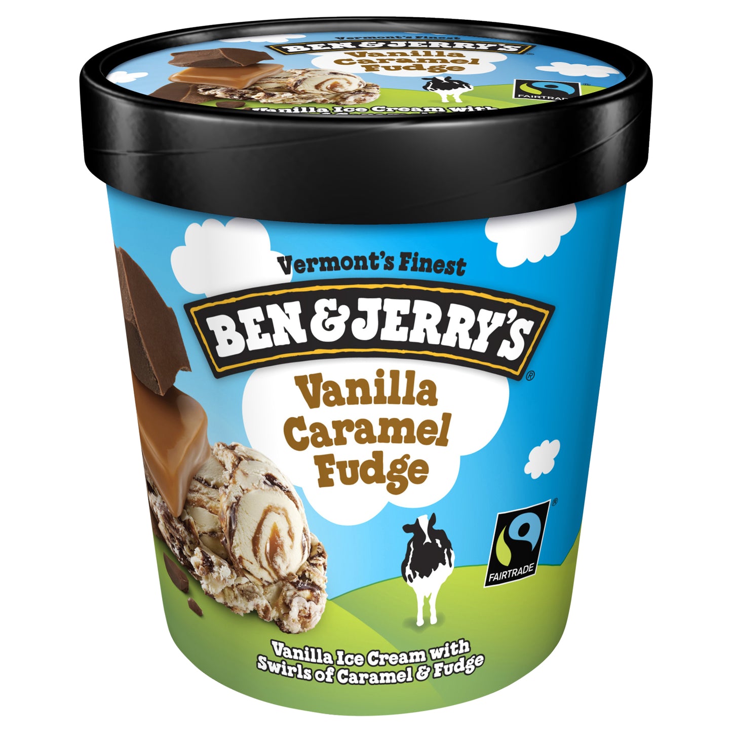 Ben & Jerry's Ice Cream Vanilla Caramel Fudge 16 oz