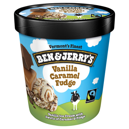 Ben & Jerry's Ice Cream Vanilla Caramel Fudge 16 oz