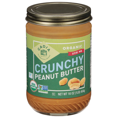 Cadia Crunchy Organic Peanut Butter 16 oz