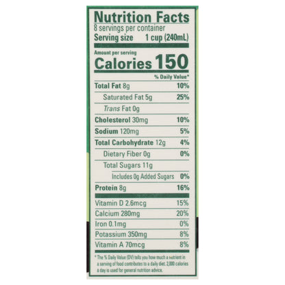 Organic Valley Whole Milk 0.5 gal - Ultra Pasteurized