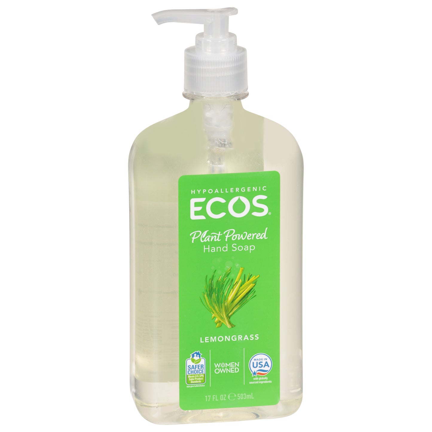 Ecos Lemongrass Hand Soap 17 fl oz