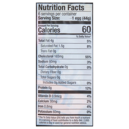 Vital Farms Pasture-Raised Hard Boiled Eggs 6 ea