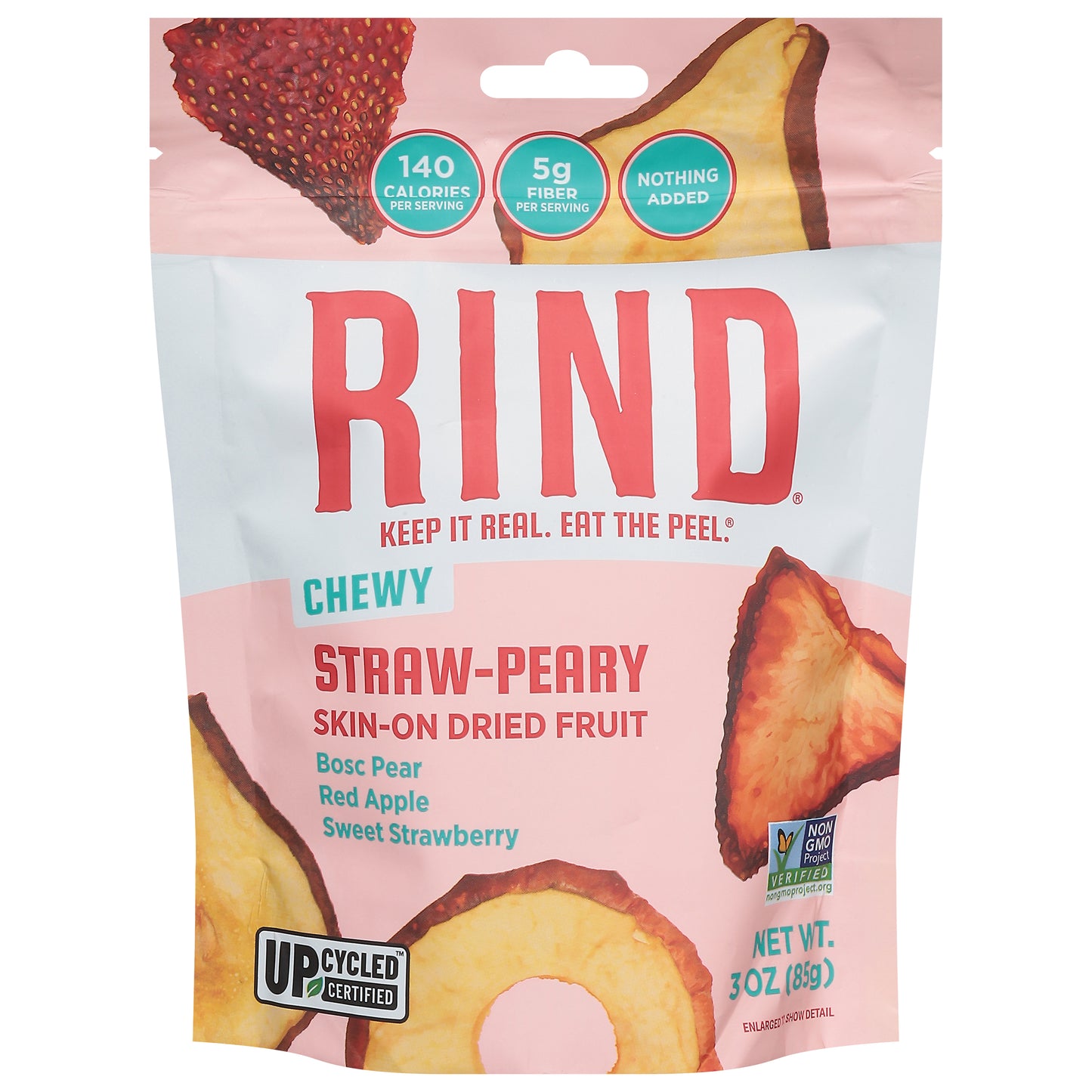 Rind Skin-On Straw-Peary Dried Fruit 3 oz