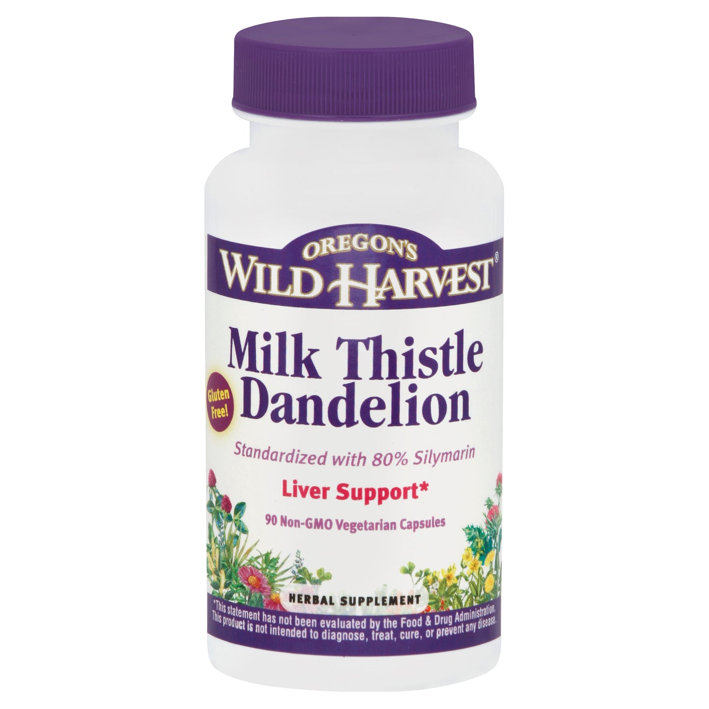 Oregons Wild Harvest Milk Thistle Dandelion 90 ea