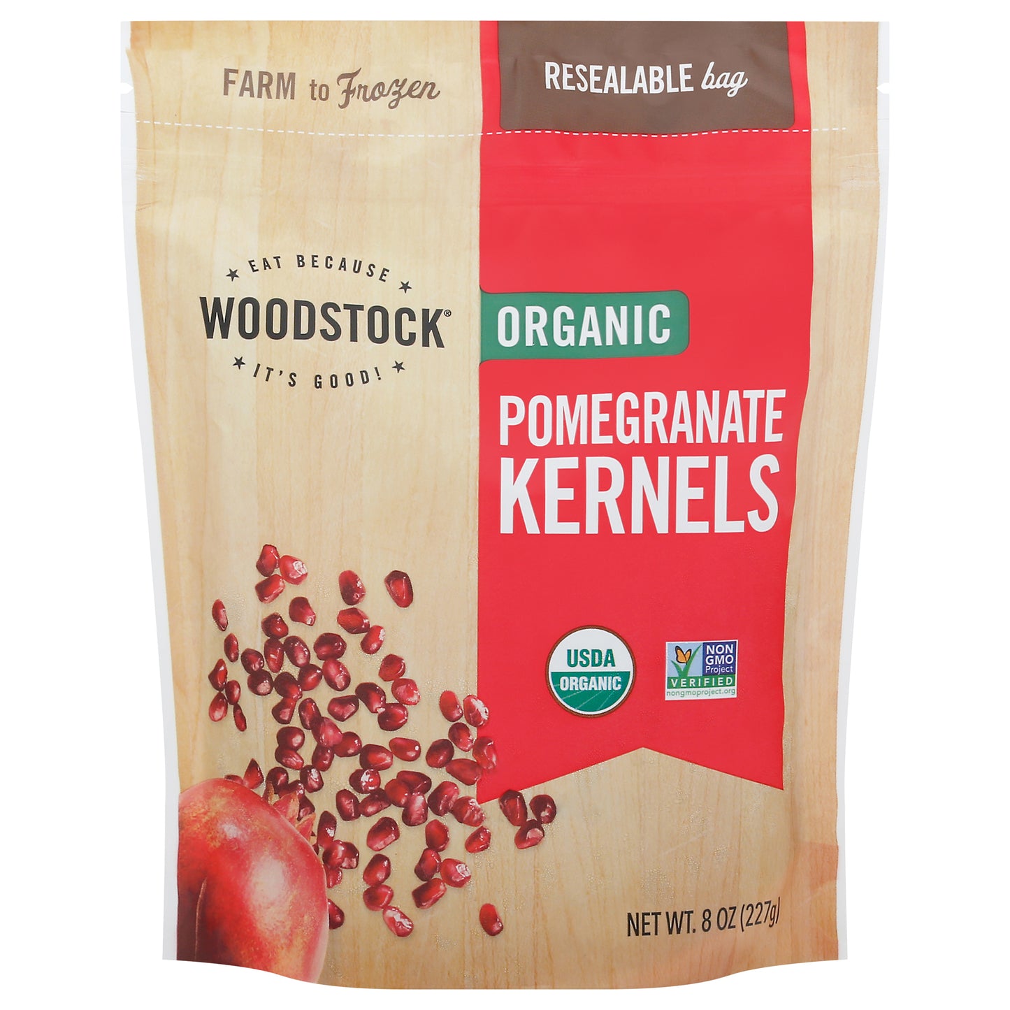 Woodstock Organic Pomegranate Kernels 8 oz