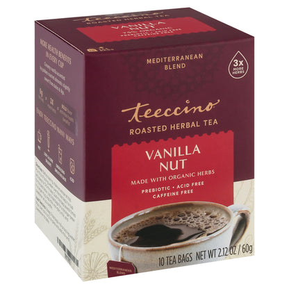 Teeccino Vanilla Nut Herbal Tea Bags 10 ea