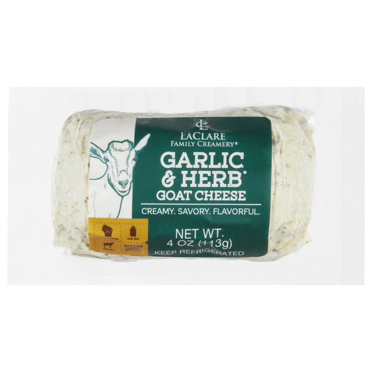 LaClare Family Creamery Garlic & Herb Goat Cheese 4 oz