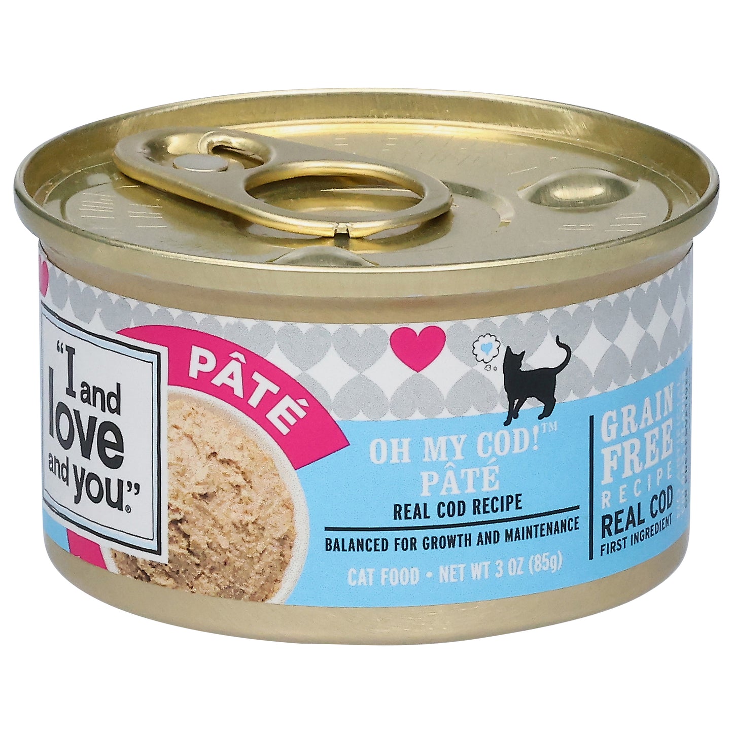 I and Love and You Grain Free Oh My Cod! Pate Cat Food 3 oz