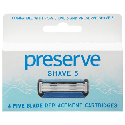 Preserve Shave 5 Replacement Cartridges 4 ea