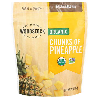 Woodstock Organic Chunks of Pineapple 10 oz