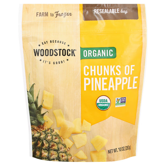 Woodstock Organic Chunks of Pineapple 10 oz