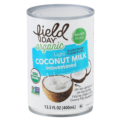 Field Day Organic Light Unsweetened Coconut Milk 13.5 fl oz