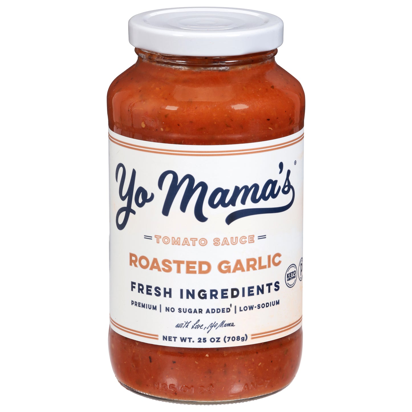 Yo Mama's Roasted Garlic Tomato Sauce 25 oz