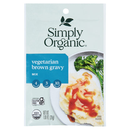 Simply Organic Vegetarian Brown Gravy Mix 1 oz