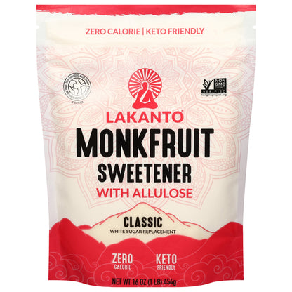 Lakanto Classic Monkfruit Sweetener with Allulose 16 oz