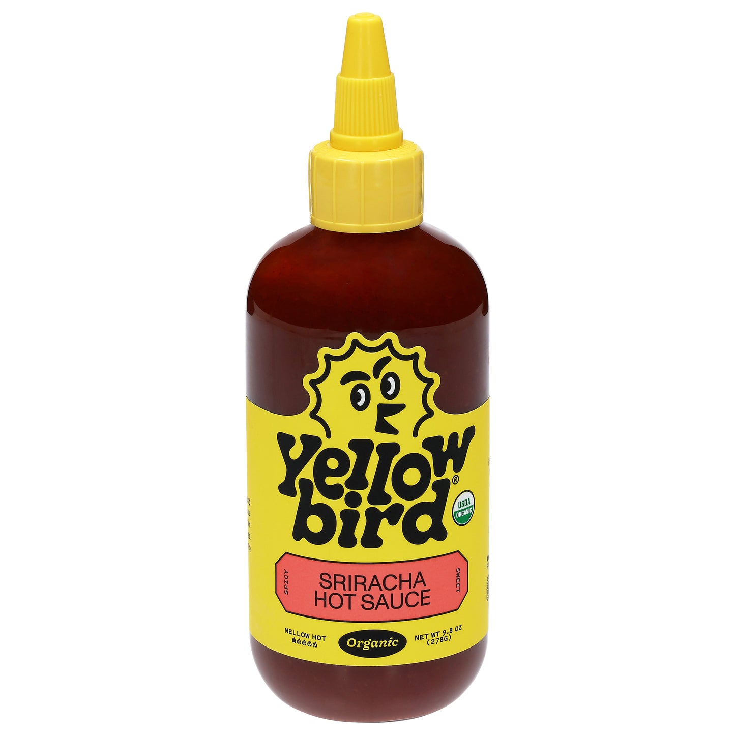 Yellowbird Mellow Hot Sriracha Hot Sauce 9.8 oz