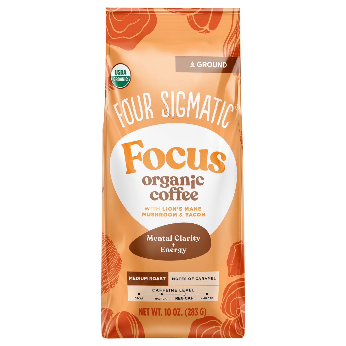 Focus Org Med Roast Ground Coffee 10oz