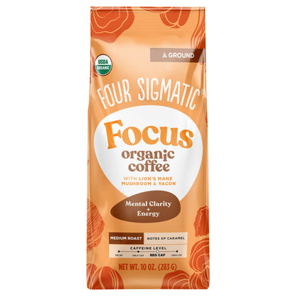 Focus Org Med Roast Ground Coffee 10oz