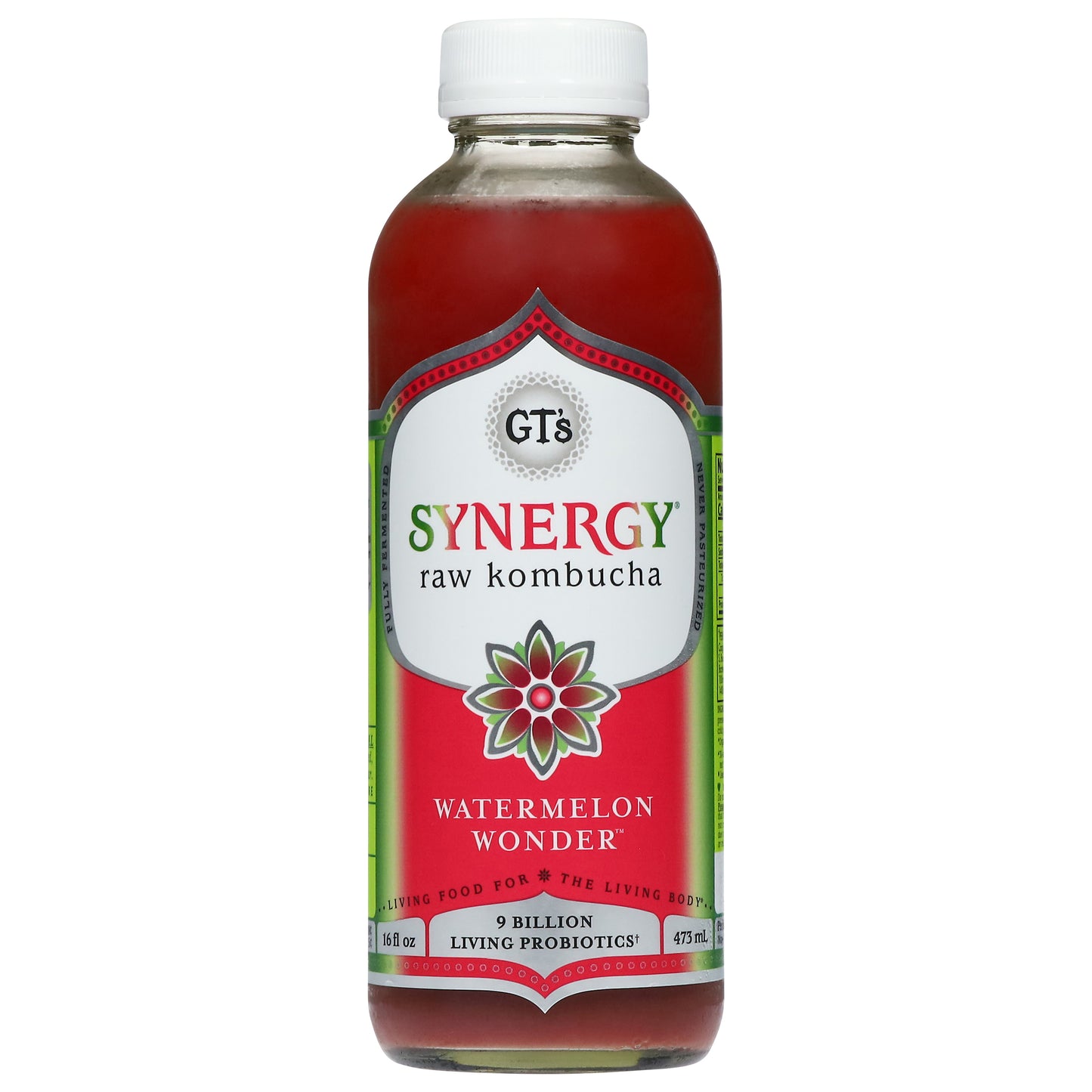 GT's Synergy Raw Watermelon Wonder Kombucha 16 fl oz