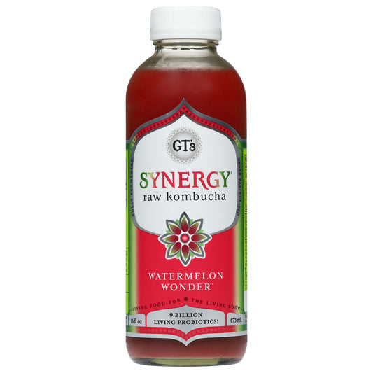 GT's Synergy Raw Watermelon Wonder Kombucha 16 fl oz