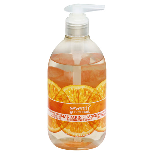 Seventh Generation Hand Wash 12 oz - Mandarin Orange
