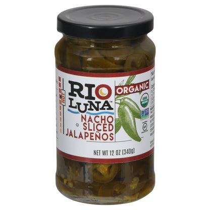 Rio Luna Organic Hot Nacho Sliced Jalapenos 12 oz