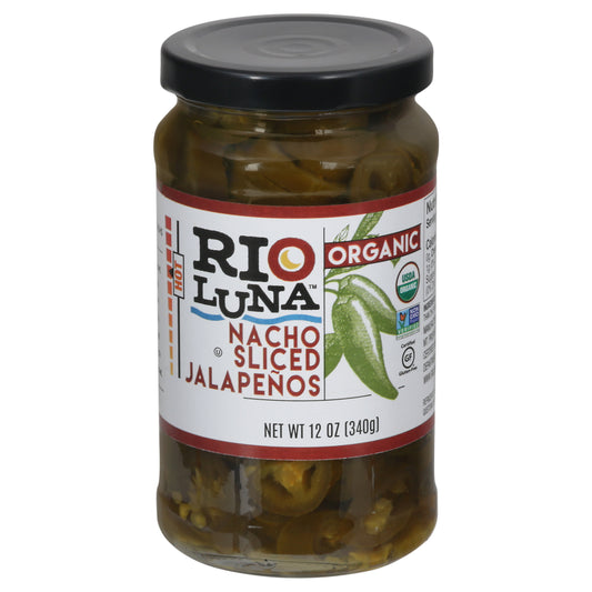 Rio Luna Organic Hot Nacho Sliced Jalapenos 12 oz