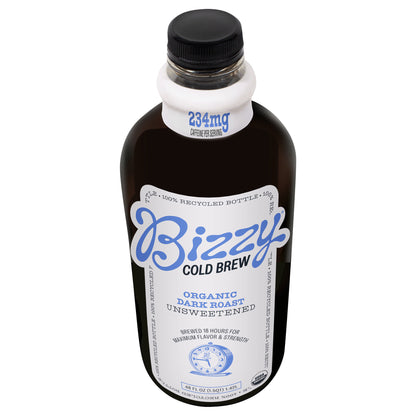 Bizzy Ready-to-Drink 48 oz. Cold Brew Coffee - Organic Dark Roast