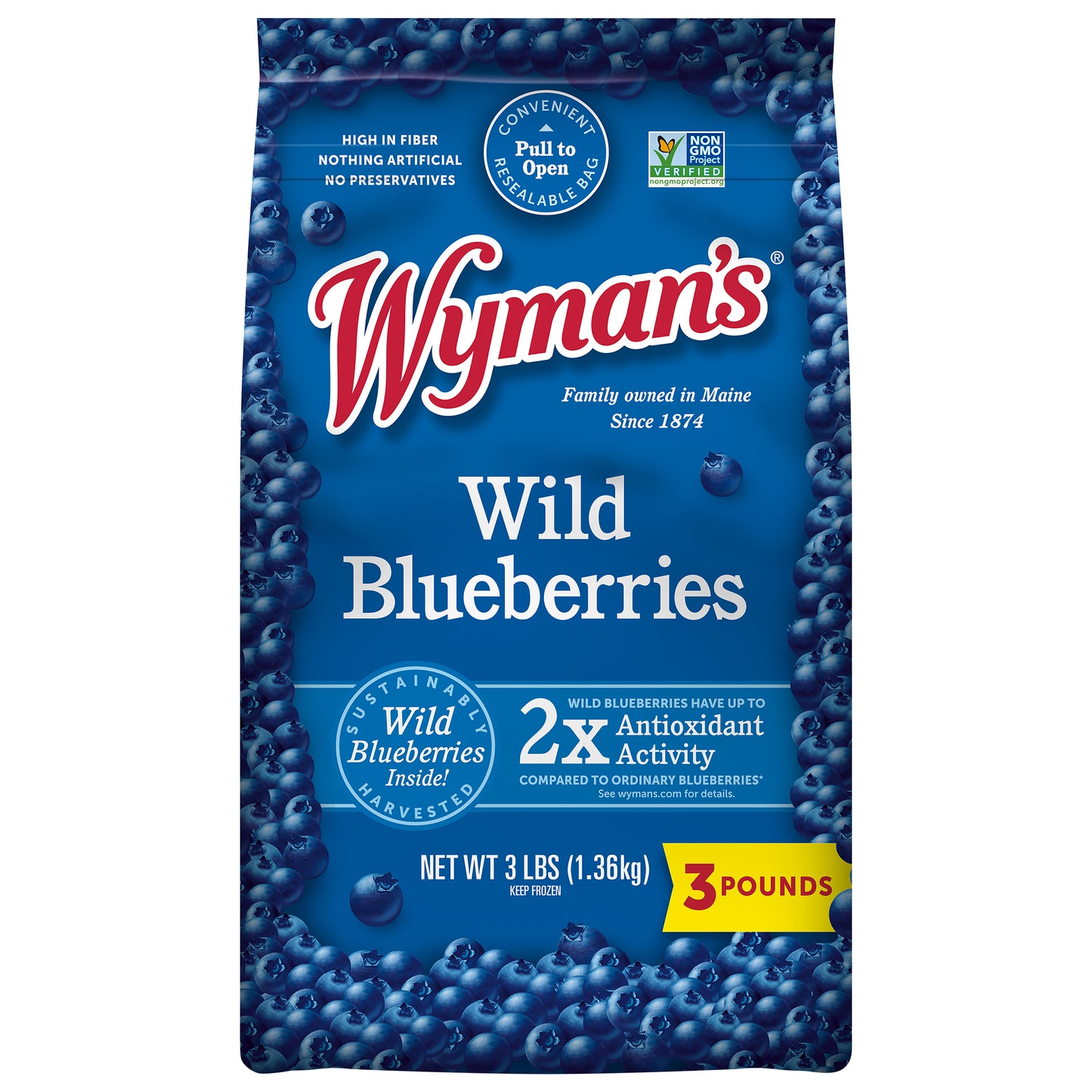 Wyman's Wild Blueberries 3 lb