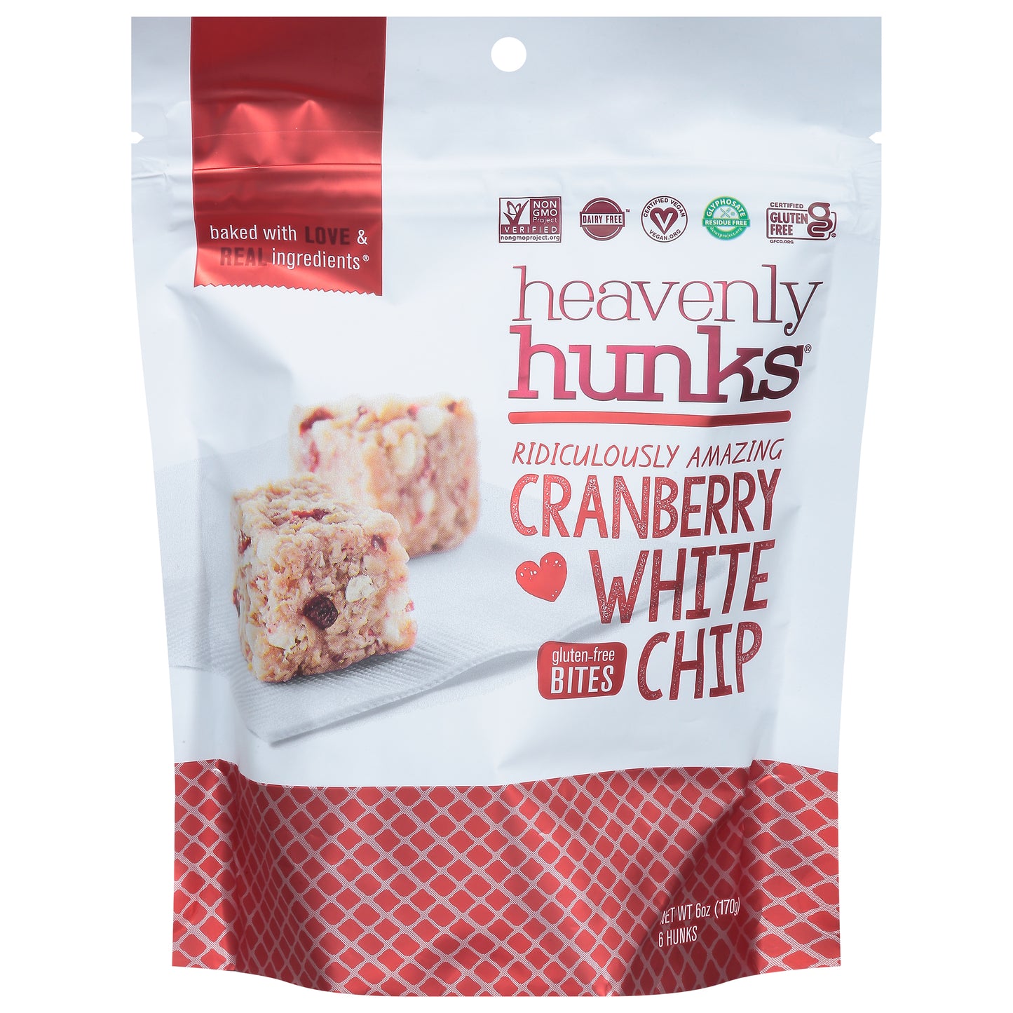 Heavenly Hunks Cranberry White Chip Hunks 6 ea