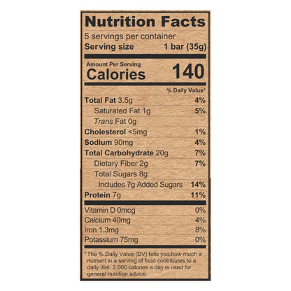 Chewy Granola Bar, Chocolate Chip, 6.17 oz/5ct
