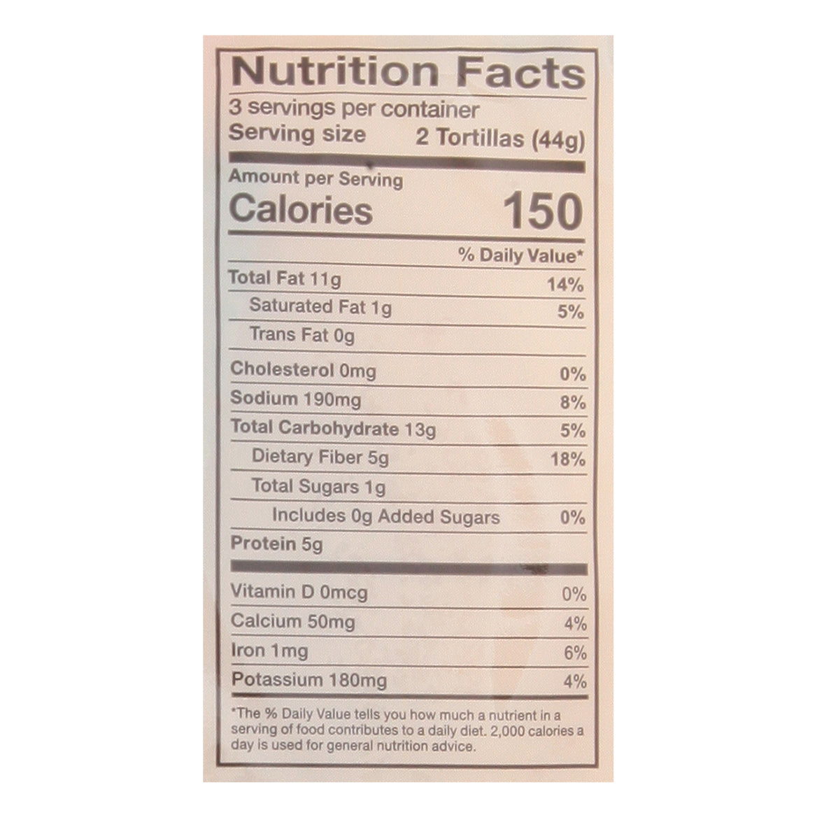 Maria and Ricardo's Keto Almond Flour Tortillas with Sea Salt 6 ea