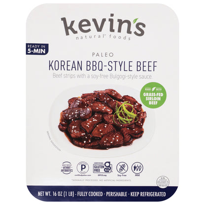 Kevin's Natural Foods Paleo Korean BBQ-Style Beef 16 oz