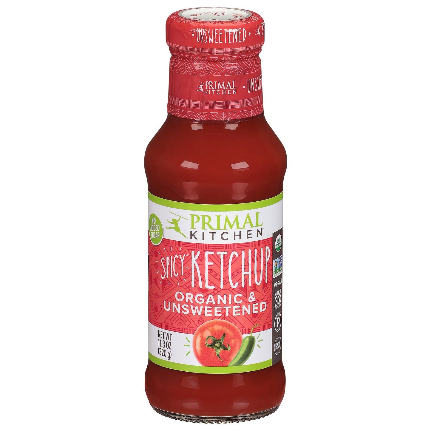 Primal Kitchen Organic & Unsweetened Spicy Ketchup 11.3 oz
