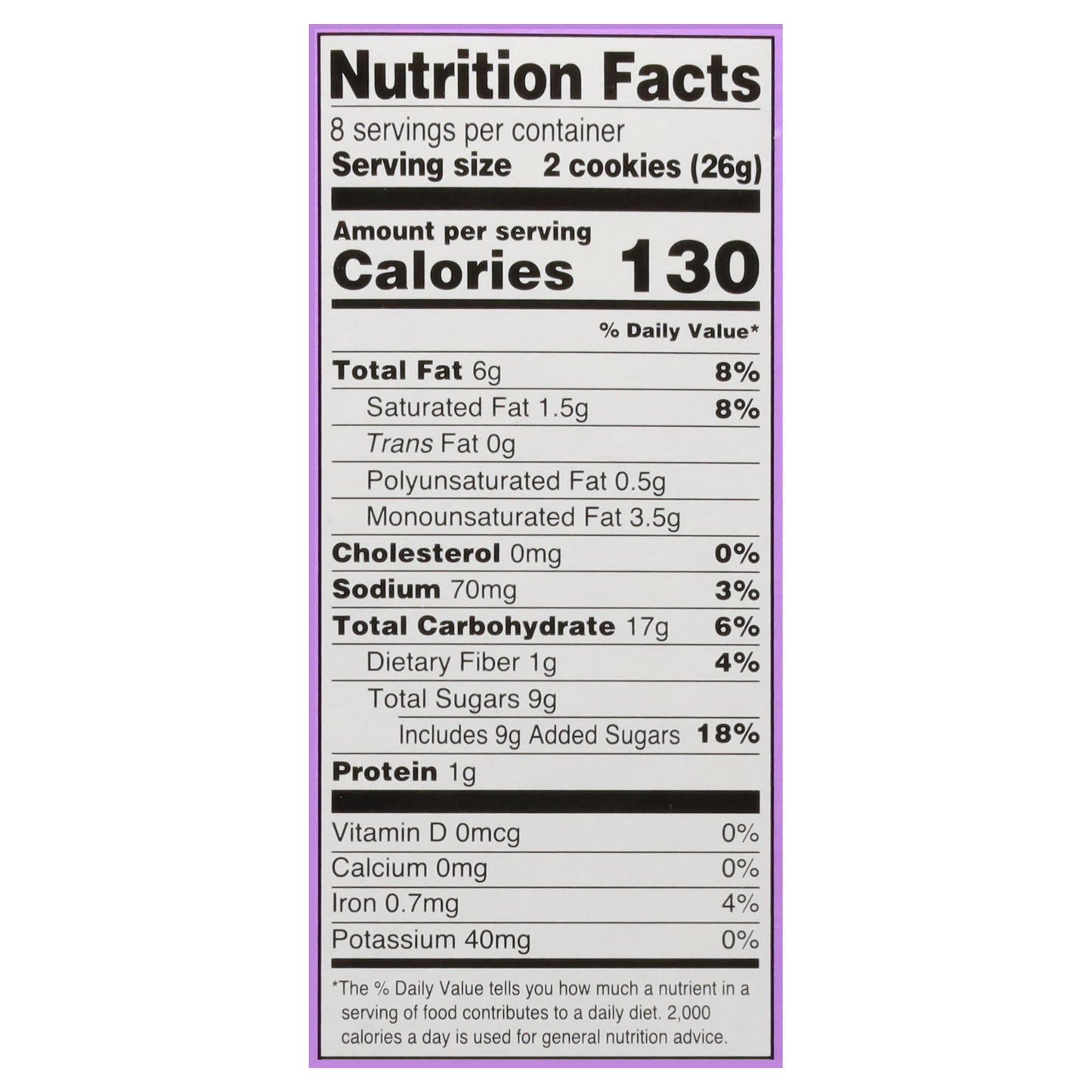 Back to Nature Chocolate Chunk Cookies 7.5 oz