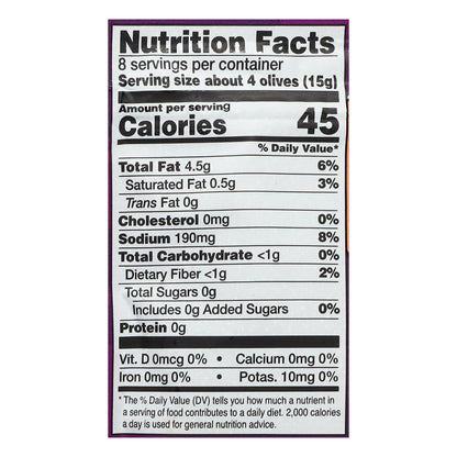 FreeStyle Snacks Kalamata Extra Virgin Olive Oil Olives 4 oz