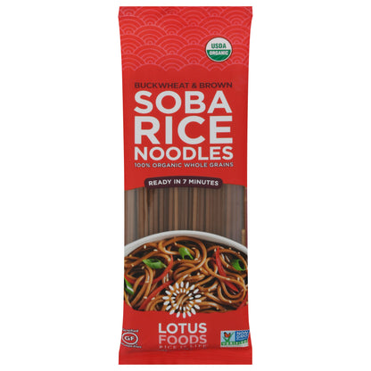 Lotus Foods Buckwheat & Brown Soba Rice Noodles 8 oz