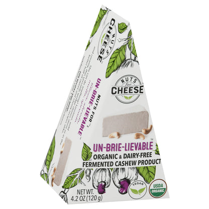 Nuts for Cheese Organic & Dairy-Free Un-Brie-Lievable Fermented Cashew Product 4.2 oz