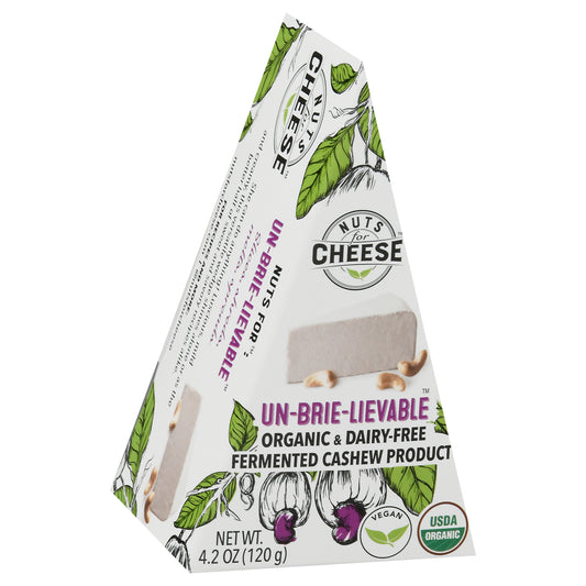 Nuts for Cheese Organic & Dairy-Free Un-Brie-Lievable Fermented Cashew Product 4.2 oz