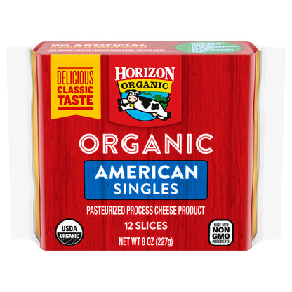 Horizon Organic American Cheese Slices, 8 oz. Pack, 12 Slices