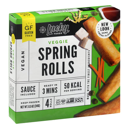 Lucky Foods Veggie Spring Rolls 4 ea