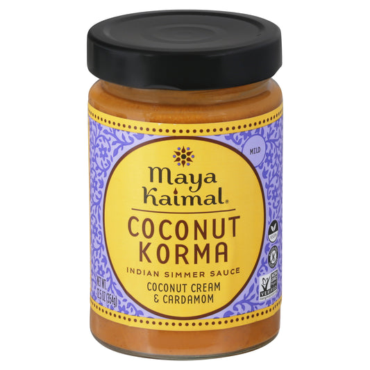 Maya Kaimal Mild Coconut Korma Indian Simmer Sauce 12.5 oz