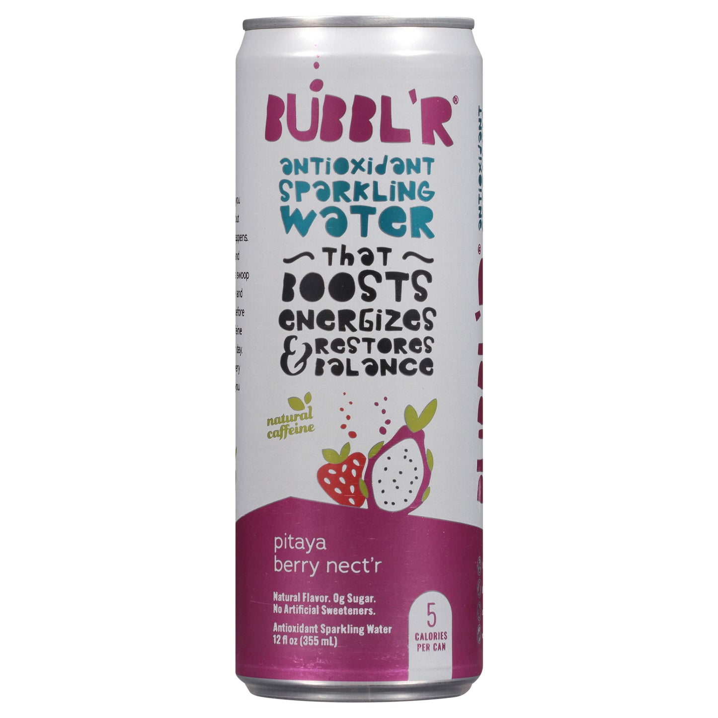 BUBBL'R Antioxidant Sparkling Water - pitaya berry nect'r - 12 fl oz