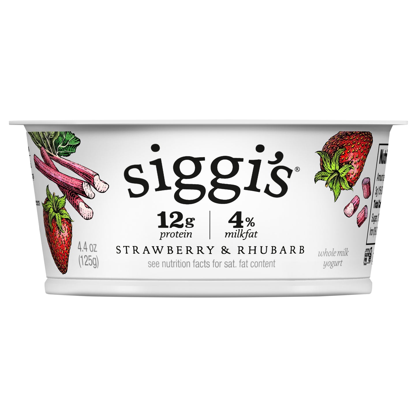 siggi’s Icelandic Skyr Whole Milk Yogurt, Strawberry & Rhubarb