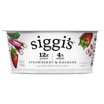 siggi’s Icelandic Skyr Whole Milk Yogurt, Strawberry & Rhubarb