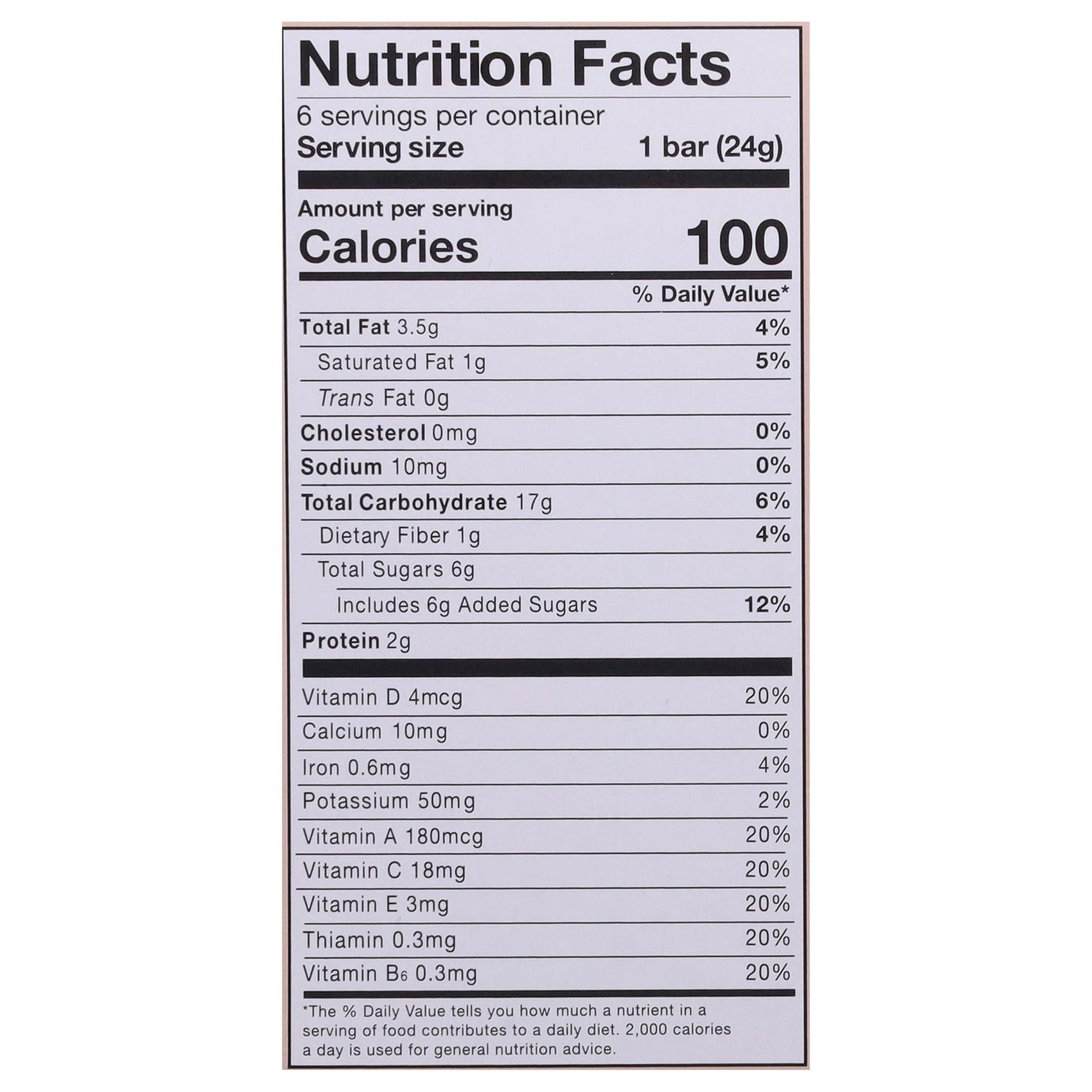 MadeGood Chocolate Chip Granola Bars 6 - 0.85 oz Bars