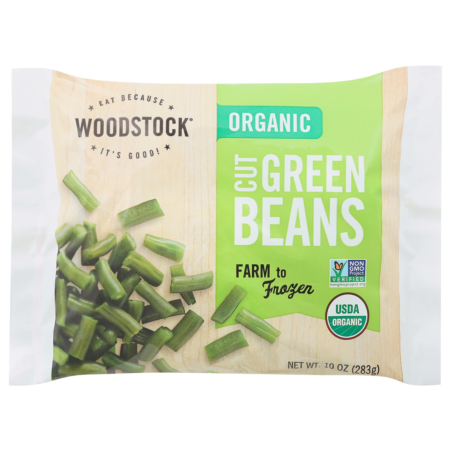 Woodstock Cut Organic Green Beans 10 oz