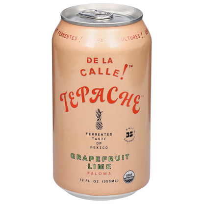 De La Calle! Grapefruit Lime Paloma Tepache 12 fl oz