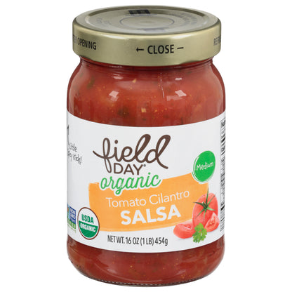 Field Day Organic Medium Tomato Cilantro Salsa 16 oz